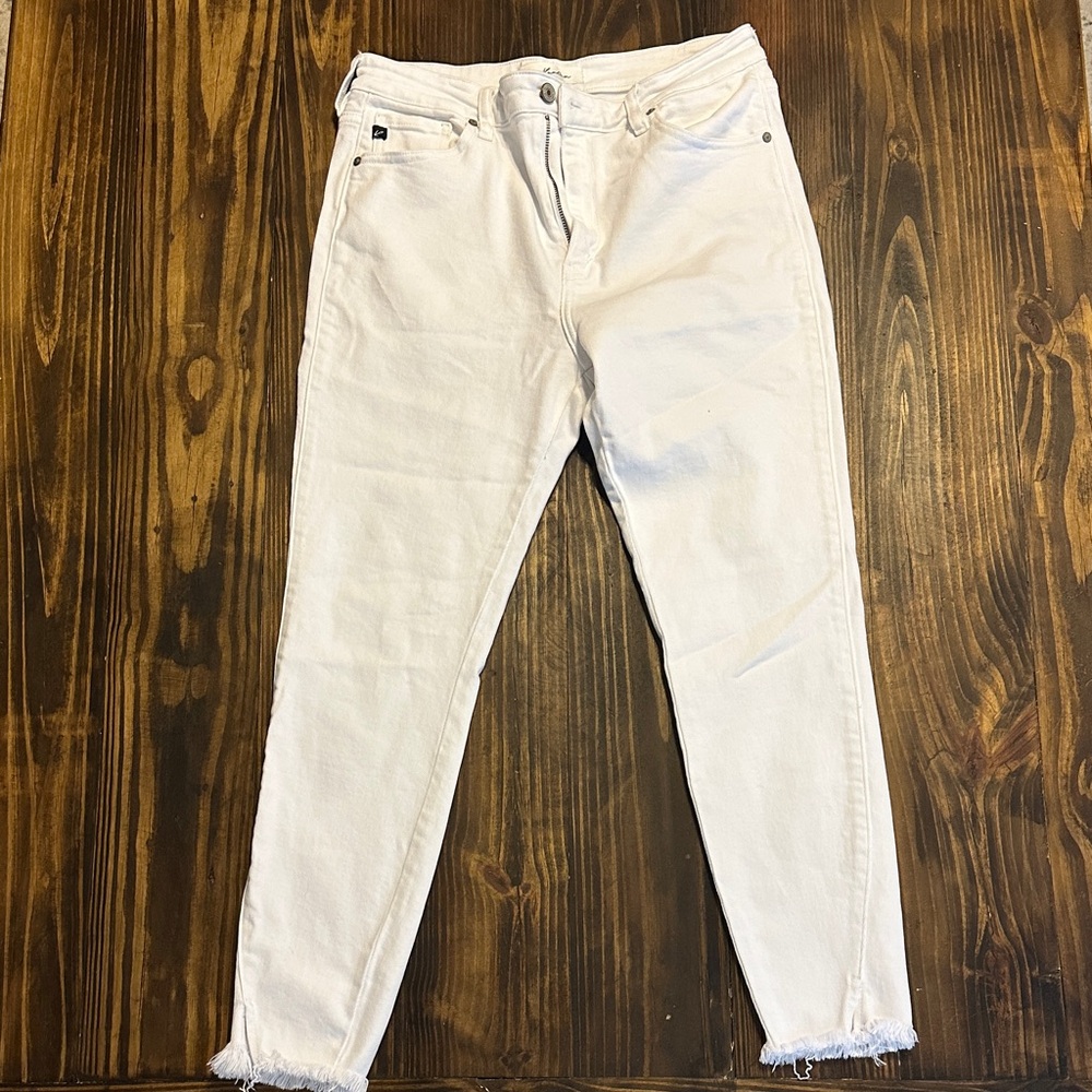 KanCan White Ankle Jeans